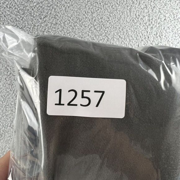 Dockers Pleated Classic Fit Chino Pants 34x34 (34x30) Men's Cotton Blend Gray - Picture 9 of 9